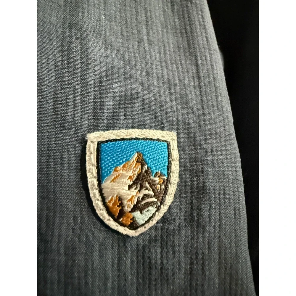 Kuhl Mens Long Sleeve Shirt Nylon Button Up Travel Outdoor Blue Large - Picture 6 of 7